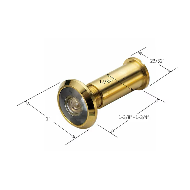 RELIABILT Türspion mit 2,6 cm Durchmesser und 200-Grad-Sicht