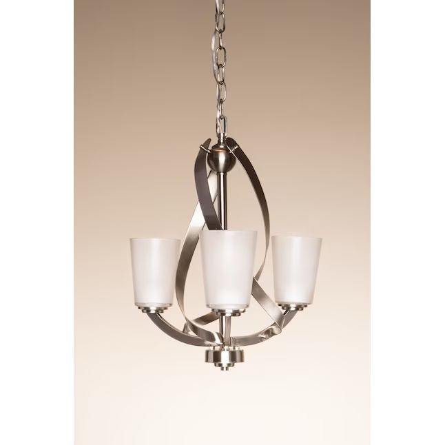 Kichler Layla 3-Light Brushed Nickel Modern/Contemporary Dry Rated Chandelier