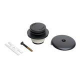 Keeney 1-3/8-in or 1-1/2-in Matte Black Foot Lock Bathtub Trim Kit