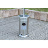 Style Selections 48000-BTU Stainless Steel Stainless Steel Floorstanding Liquid Propane Patio Heater