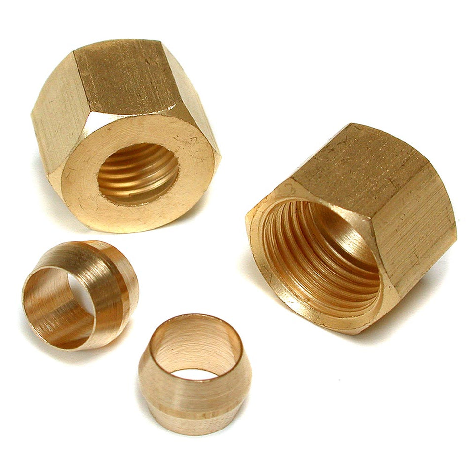 Dial ¼” Compression Brass Nut & Sleeve (2-Pack)