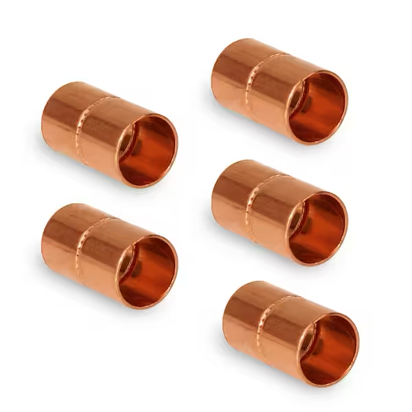 SABER SELECT 1/2 in. C x 1/2 in. C Copper Pressure Coupling with Rolled Stop