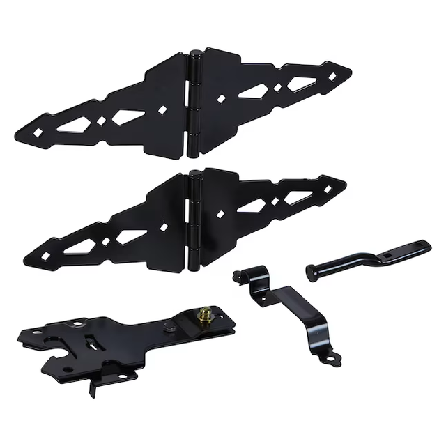 National Hardware 8-in Black Gate Hardware Kit