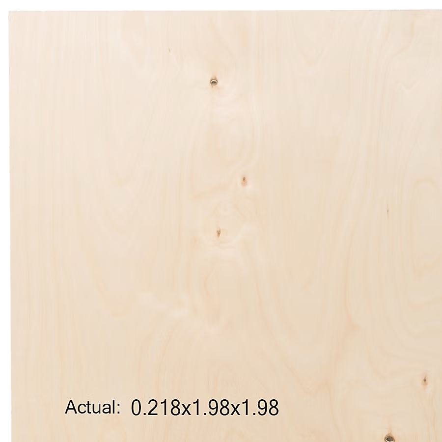 1/4-in x 2-ft x 2-ft Birch Sanded Plywood