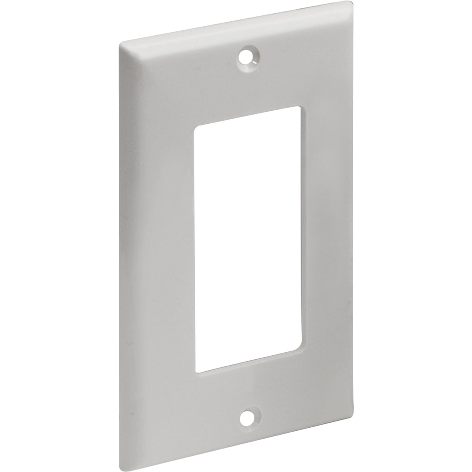 Single Gang DECO Wall Plate – White