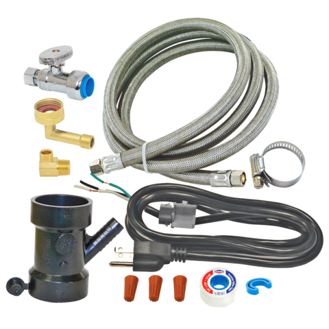 Eastman 6 ft. Dishwasher Installation Kit with Valve