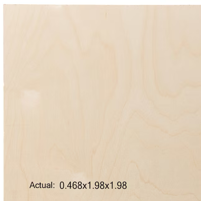 1/2-in x 2-ft x 2-ft Birch Sanded Plywood