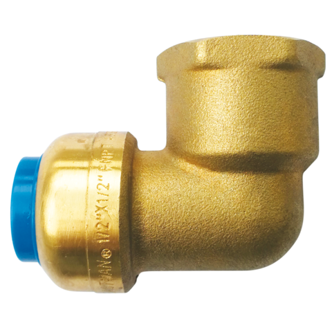 Eastman 1/2 in. FIP Brass Push-Fit - Elbow