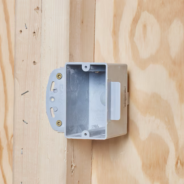 CANTEX 1-Gang PVC New Work Switch/Outlet Electrical Box