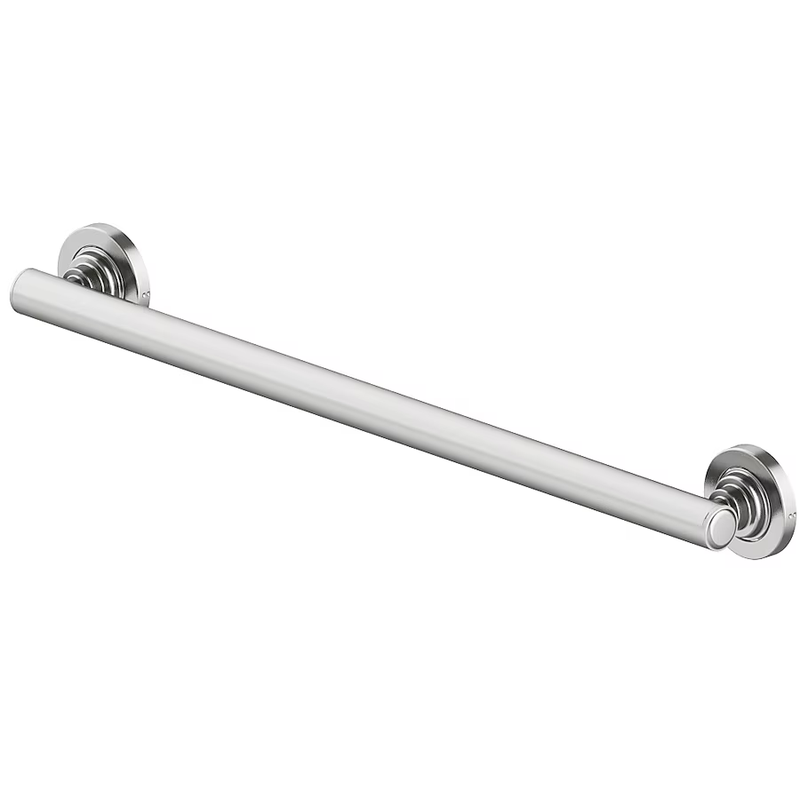 allen + roth Townley 24-in Brushed Nickel Wall Mount ADA Compliant Grab Bar (500-lb Weight Capacity)