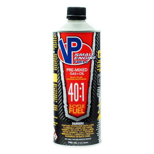 VP Racing Fuels Combustible para motores pequeños 32 fl oz 40:01:00 Combustible de 2 tiempos premezclado sin etanol