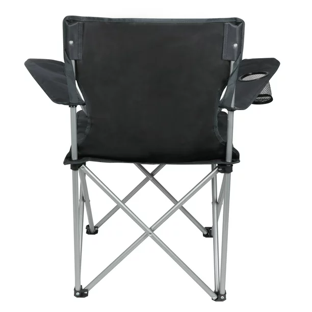 Ozark Trail Basic Quad - Silla plegable para campamento al aire libre, color negro 