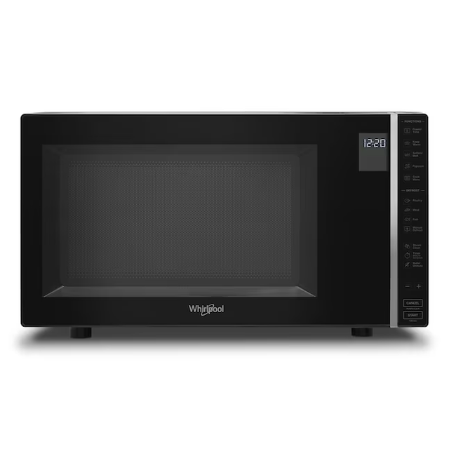 Whirlpool 1.1-cu ft 900-Watt Sensor Cooking Controls Countertop Microwave (Black)