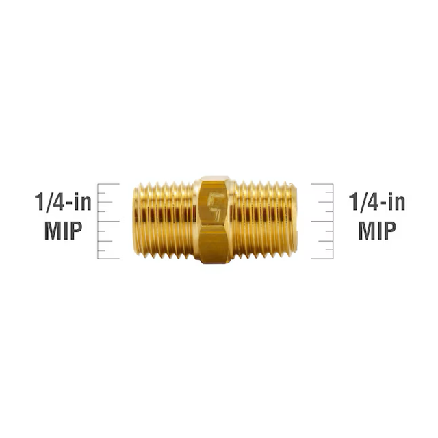 Proline Series 1/4-in x 1/4-in Threaded Male Adapter Nipple Fitting