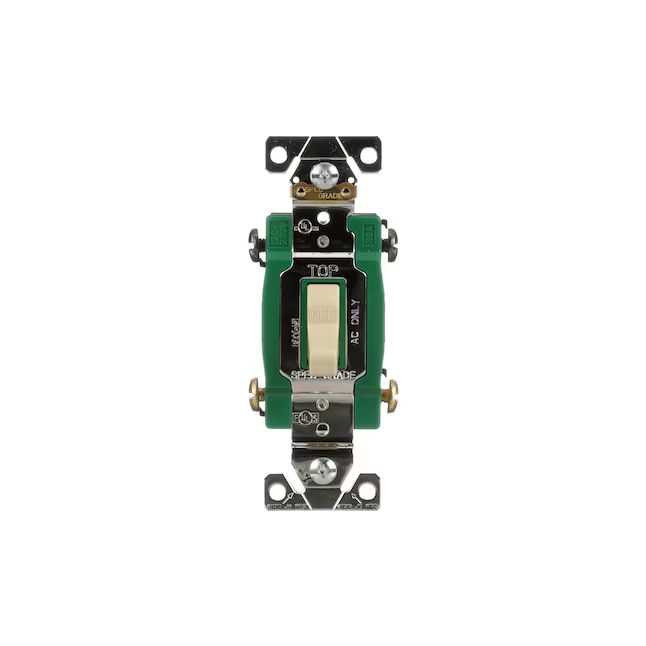 Eaton 30-Ampere-Zweipol-Kipplichtschalter, Elfenbein