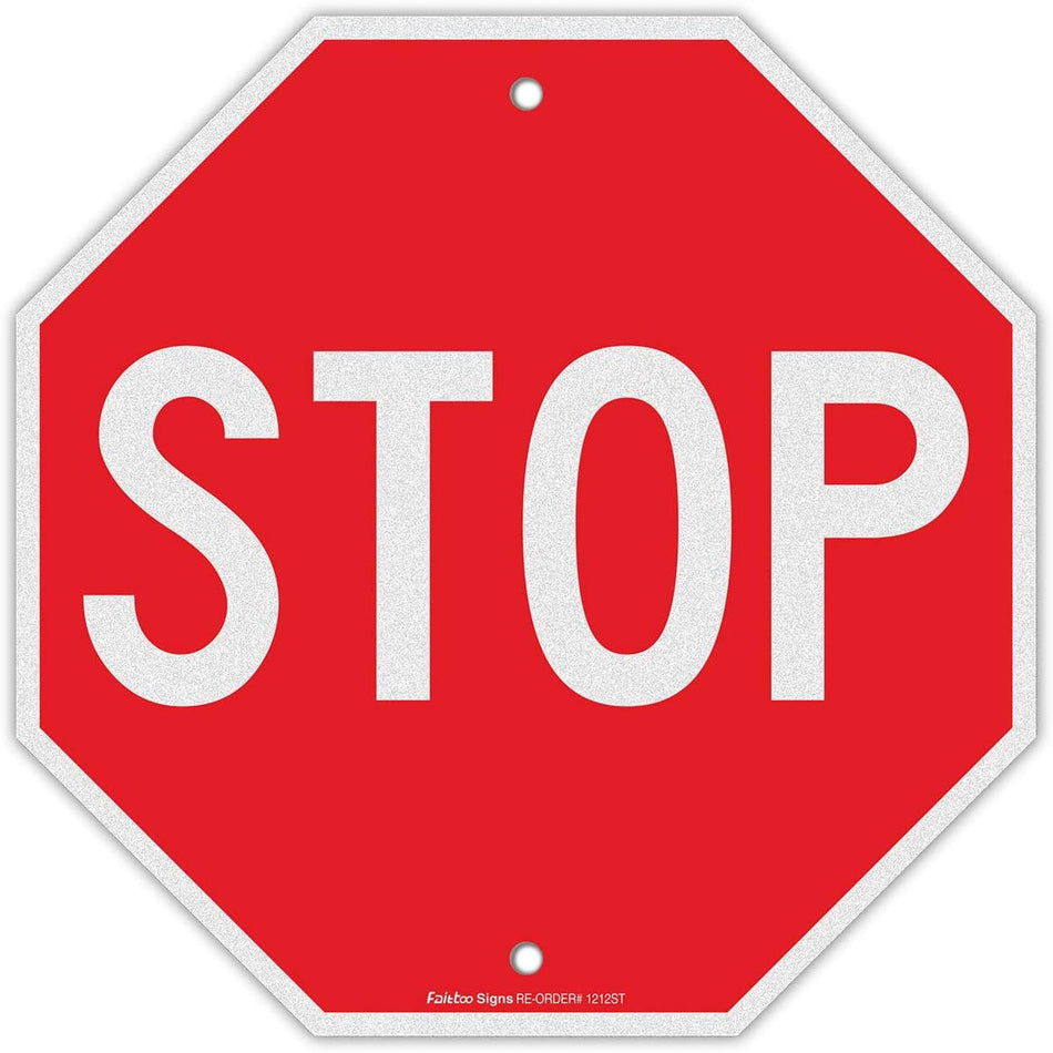 Stop Sign Reflective Sign (24"x24")