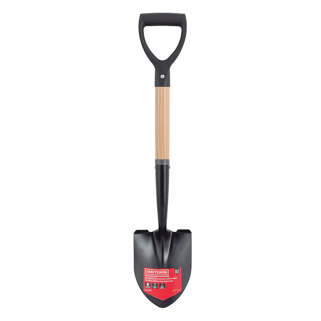 CRAFTSMAN 13.5-in Wood D-Handle Digging Shovel