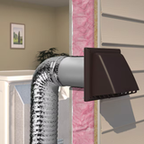 IMPERIAL 4-in dia Plastic Preferred with Guard Dryer Vent Hood