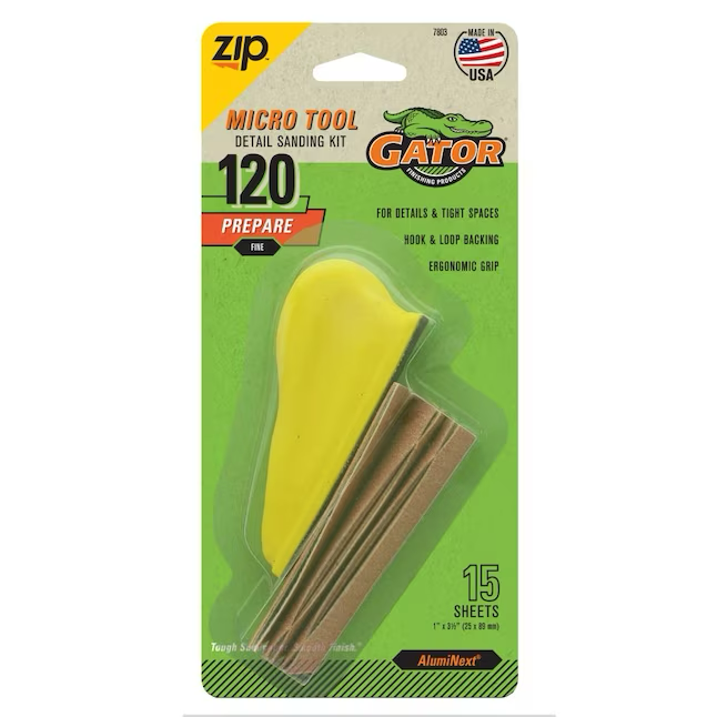 Gator Hand Sander 1-in x 3.5-in (120 Grit)