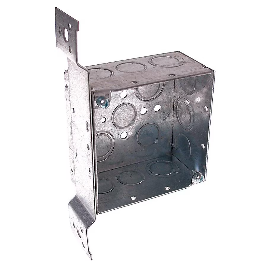 Hubbell RACO 2-Gang Galvanized Steel New Work Square Electrical Box