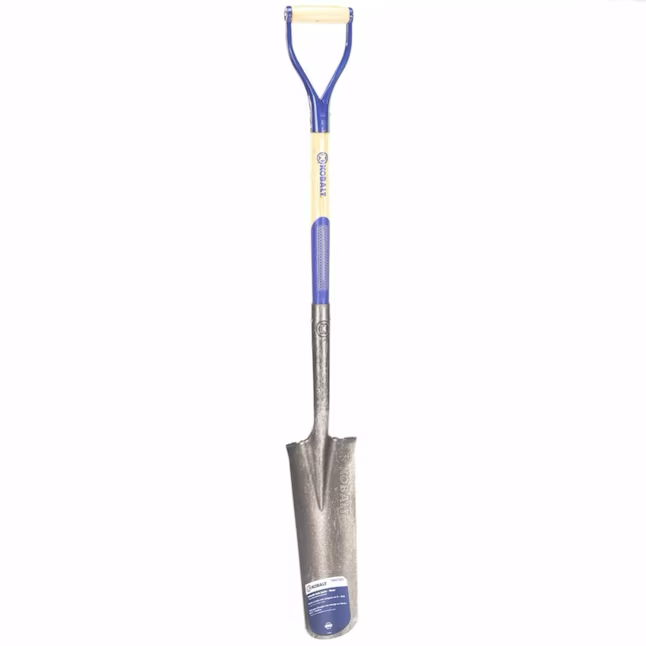 Kobalt 32.5-in Wood D-Handle Drain Spade