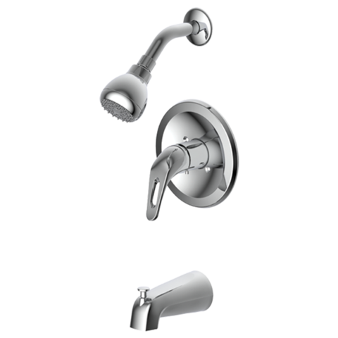 EZ-FLO Chrome Loop-Handle Tub and Shower Trim Kit - Prestige