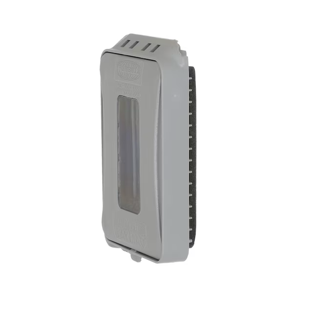 Hubbell TayMac 1-Gang Rectangle Gray Plastic Weatherproof Electrical Box Cover