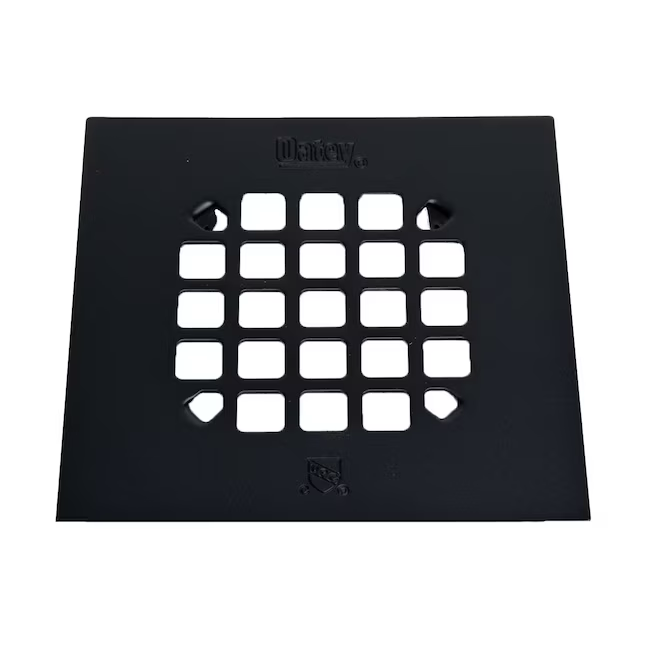 Oatey 4-1/4-in Snap-Tite Square Matte Black Strainer