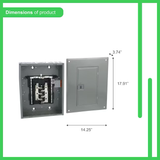 Square D Homeline 125 Ampere 12 Plätze 24 Schaltkreise Innenbereich umwandelbare Hauptanschlussklemme aufsteckbarer Neutralleiter-Lastverteiler (Vorteilspaket)