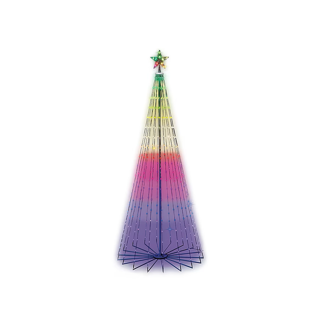 GE 7-ft Color Changing LED Lights String Christmas Tree