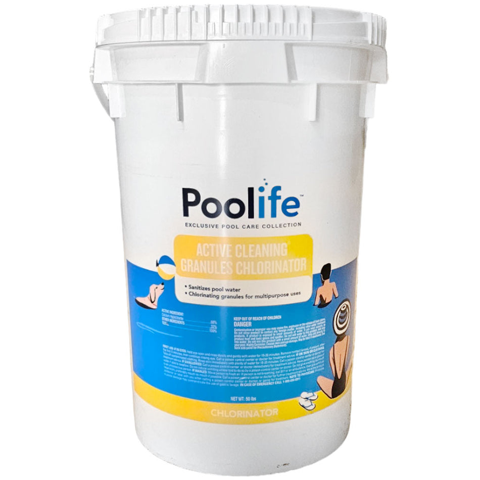 Poolife Chlorine Granules Calcium Hypoclorite Cal Hypo Shock 50Lb.