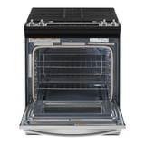 Whirlpool 30-in 4 Burners 5-cu ft Self-cleaning Slide-in Natural Gas Range (Fingerprint Resistant Stainless Steel)