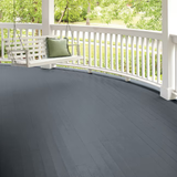 Valspar Dark Gray Satin Exterior Porch and Floor Paint (1-Gallon)