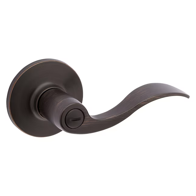 RELIABILT Olivia Antique Bronze Interior Bed/Bath Privacy Door Handle