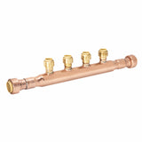 Sioux Chief 3/4" x 1/2" Copper Push-Fit Open Manifold (4-Port)