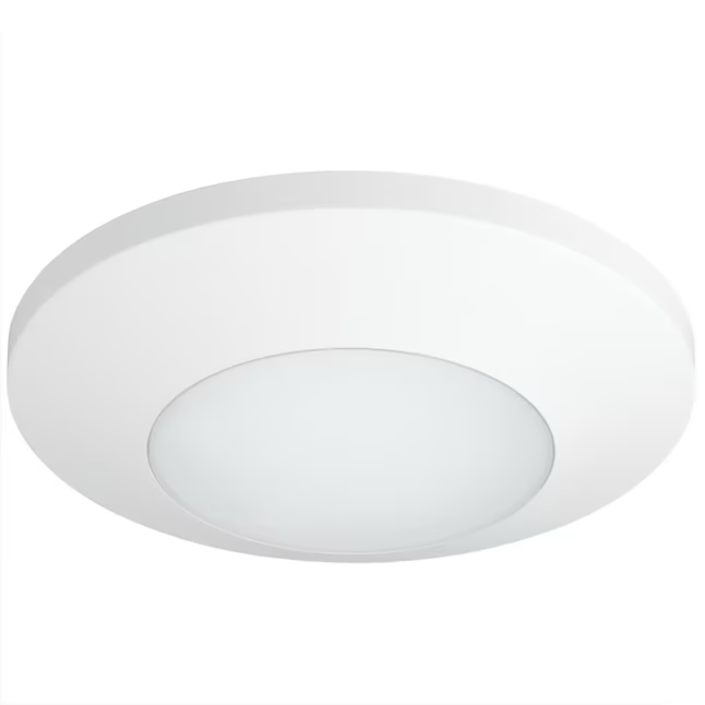 Progress Lighting 1-Light 7.5-in White LED Flush Mount Light ENERGY STAR