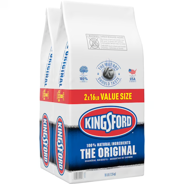 Briquetas de carbón Kingsford, paquete de 2, 16 libras 