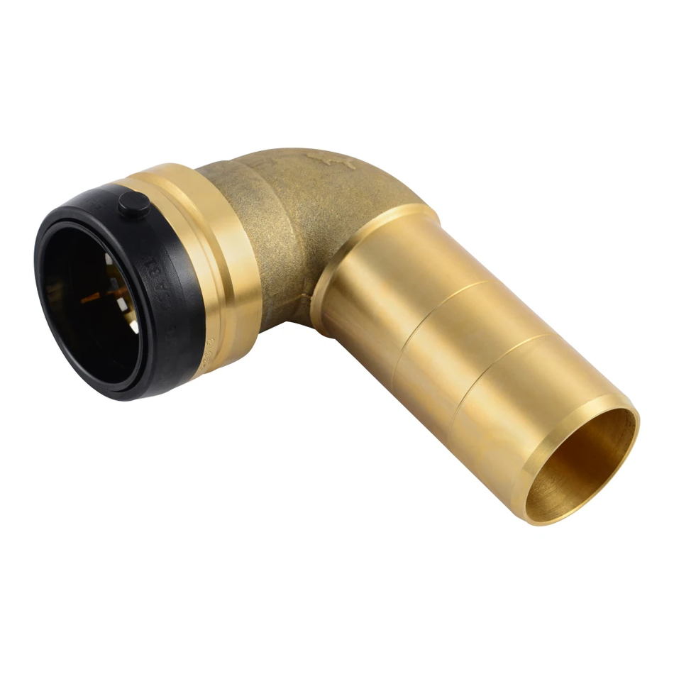 SharkBite 1-1/2 in. x 1-1/2 in. Brass Push 90° Street Elbow