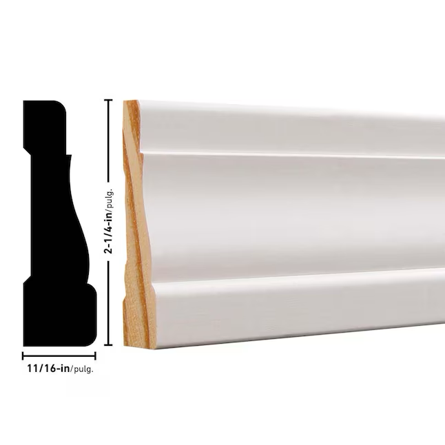 RELIABILT 11/16-in x 2-1/4-in x 14-ft Primed Pine 356 Casing (12-Pack)