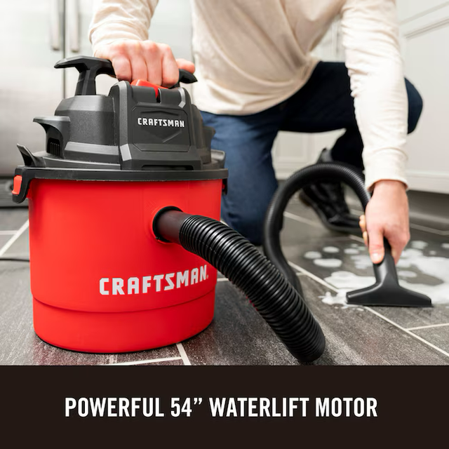 CRAFTSMAN 2.5-Gallons 2-HP Corded Wet/Dry Shop Vacuum with Accessories Included