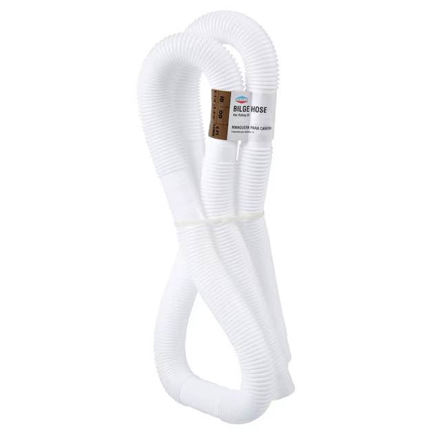 Tubo de descarga de bomba de achique blanco de PVC EZ-FLO de 1-1/4 pulgadas de diámetro interior x 6 pies 