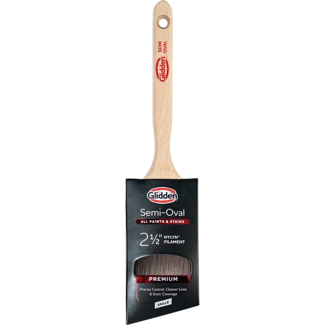 Glidden 2.5 in. Semi-Oval Angled Paint Brush