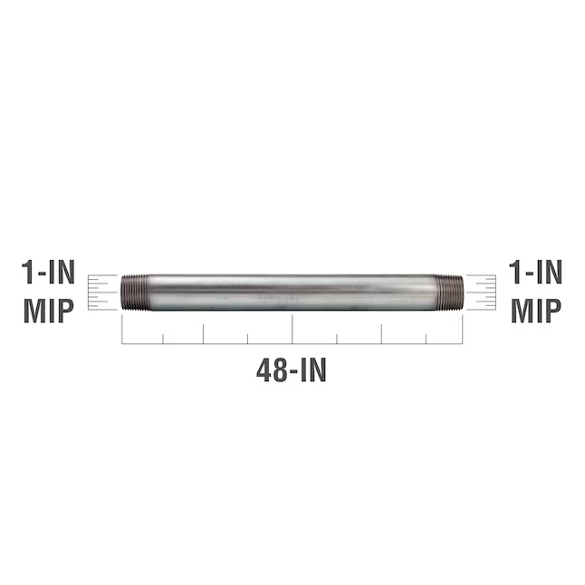 Southland 1-in x 48-in Galvanized Pipe