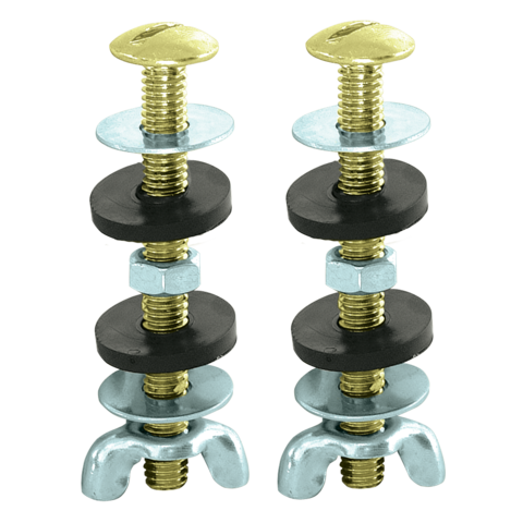 EZ-FLO  Solid Brass Toilet Tank-To-Bowl Bolt Set 5/16 in. x 3 in. Flat-Head