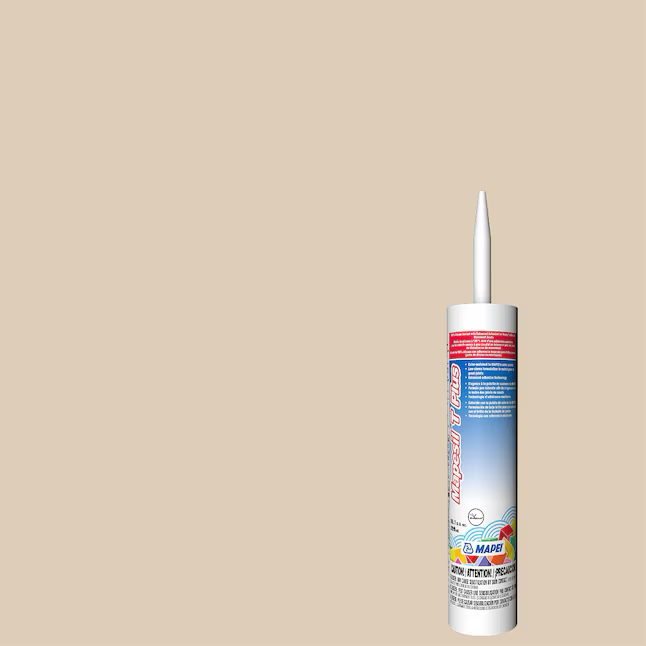 MAPEI Mapesil t Plus 10.1-oz Light Almond #5049 Silicone Caulk