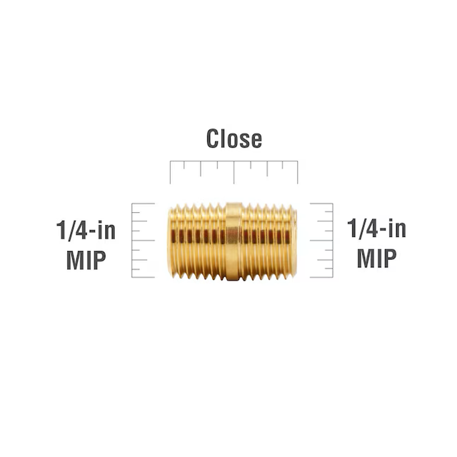 Proline Series 1/4-in x 1/4-in Threaded Male Adapter Nipple Fitting