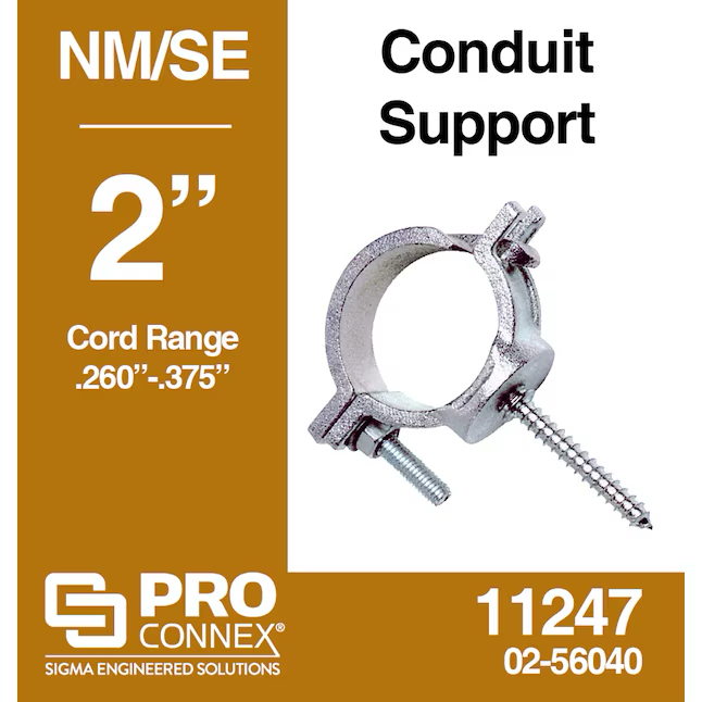 Sigma ProConnex 2-in Electrical (EMT) Rigid/IMC Malleable Iron Conduit Support Conduit Fittings