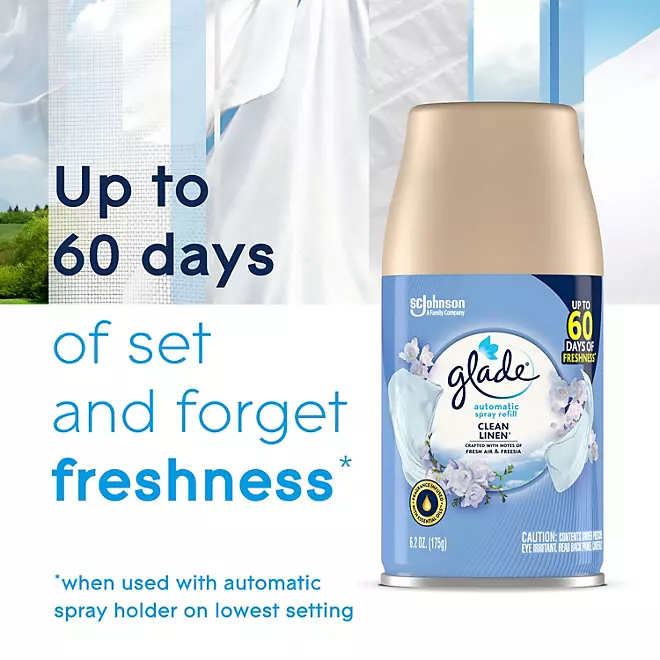 Glade Automatic Spray Air Freshener Refills (Clean Linen)