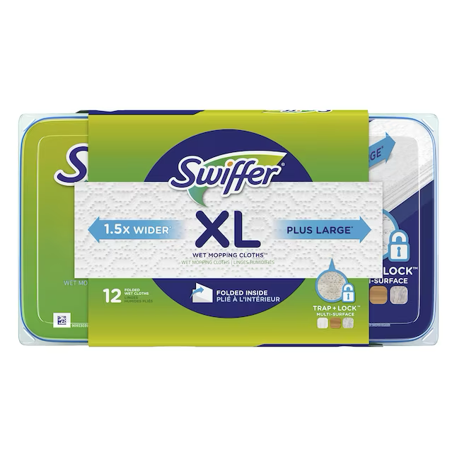 Swiffer Sweeper X-Large Wet Open Window Fresh Mikrofaser-Nachfüllpackung (12er-Pack)