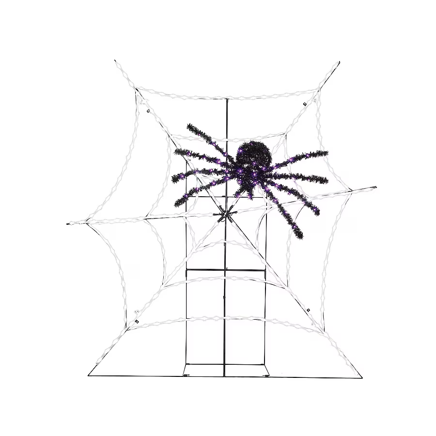 Haunted Living 5-ft LED Spider Web Porch Decoration